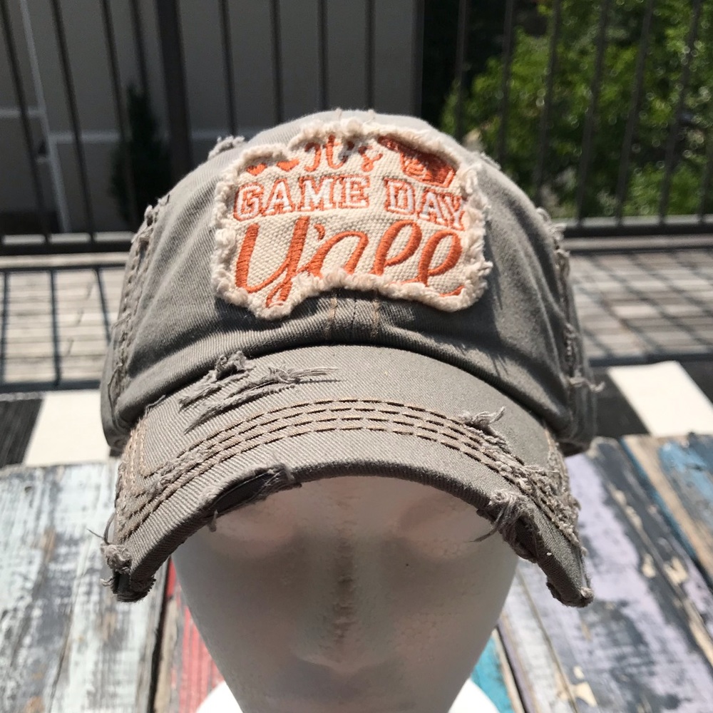Only 1 Left! 🧢It’s Game Day Y’all Distressed Cap - Picture 7 of 7